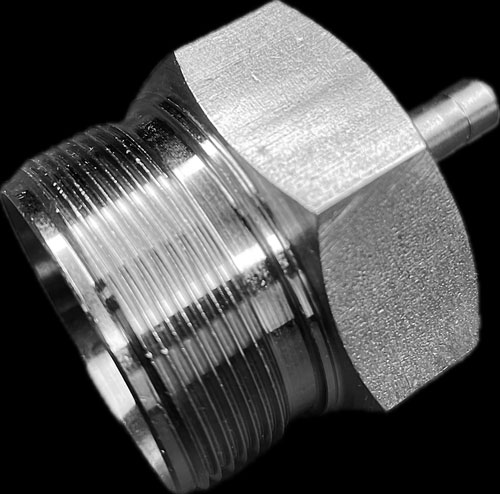 Einsteckreduzierung 25 mm (ITA) Konus x 6 mm Rohrstutzen
